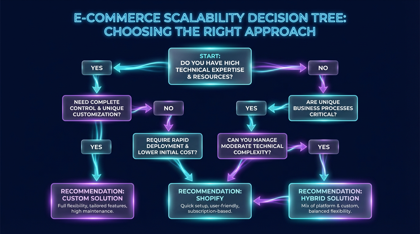 E-Commerce Architecture Decision Tree